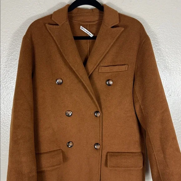 Reformation Hayden Coat in Cinnamon - Picture 5 of 9